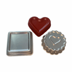 KIT 3 BALLERINES (CORAÇÃO, QUADRADA E CRESPA CORAÇÃO)