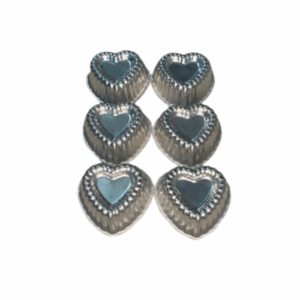 KIT MINI FORMA DECORADA GOMADA CORAÇÃO